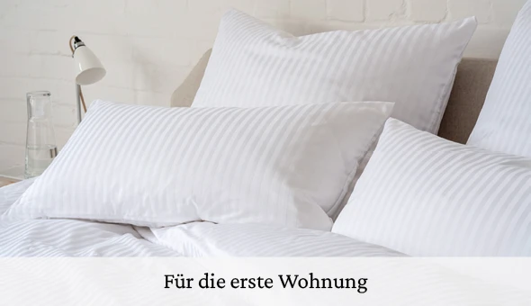 Fuer die erste Wohnung Damastbettwaesche